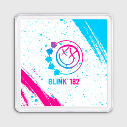 Магнит 55*55 Blink 182 neon gradient style