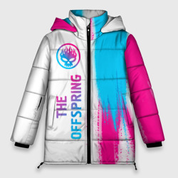 Женская зимняя куртка Oversize The Offspring neon gradient style по-вертикали