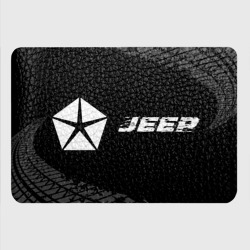 Картхолдер с принтом Jeep speed на темном фоне со следами шин по-горизонтали - фото 2