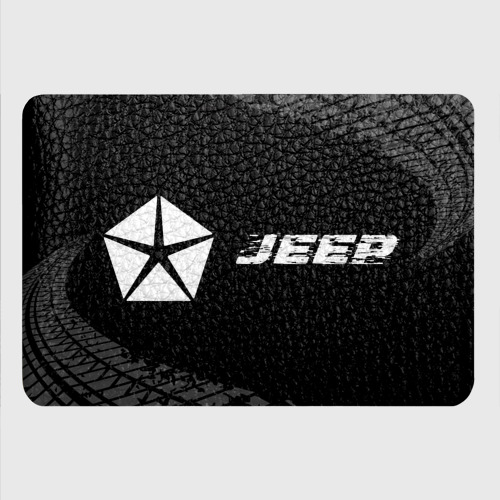 Картхолдер с принтом Jeep speed на темном фоне со следами шин по-горизонтали - фото 4