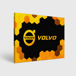 Холст прямоугольный Volvo - gold gradient по-горизонтали