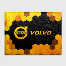 Обложка для студенческого билета Volvo - gold gradient по-горизонтали