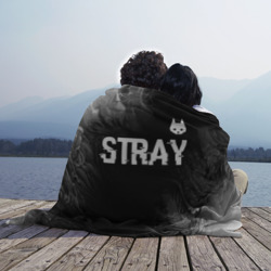 Плед 3D Stray glitch на темном фоне посередине - фото 2