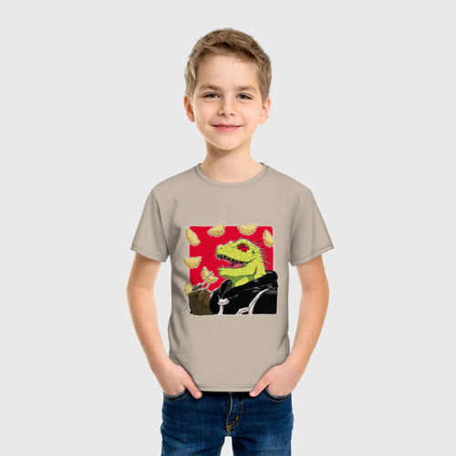 Детская футболка хлопок Dorohedoro - Kaiman , цвет миндальный - фото 3