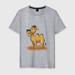 Мужская футболка хлопок Улыбающийся верблюд