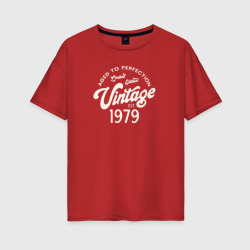 Женская футболка хлопок Oversize 1979 год - выдержанный до совершенства