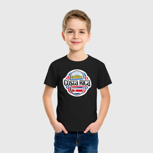 Детская футболка хлопок Costa Rica, цвет черный - фото 3