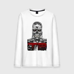 Мужской лонгслив хлопок Terminator 2 T800