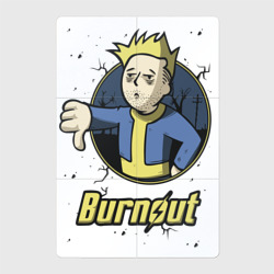 Магнитный плакат 2Х3 Burnout - vault boy