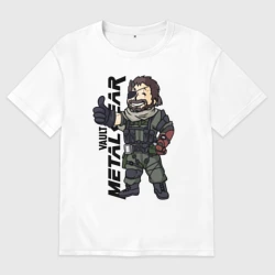 Женская футболка хлопок Oversize Vault - Snake solid