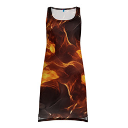 Дым  и огонь – Платье-майка 3D с принтом купить