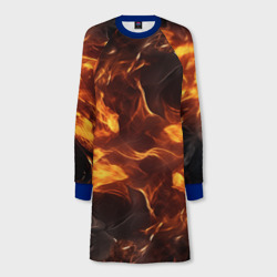 Дым  и огонь – Женское платье-свитшот 3D с принтом купить