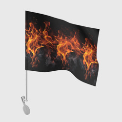 Флаг для автомобиля Огонь   и   дым
