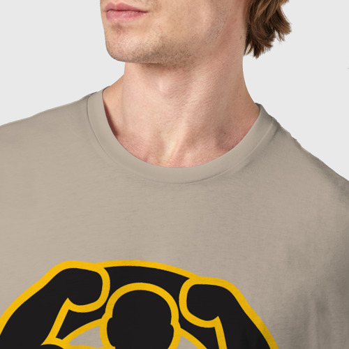 Мужская футболка хлопок с принтом Body building, фото #4