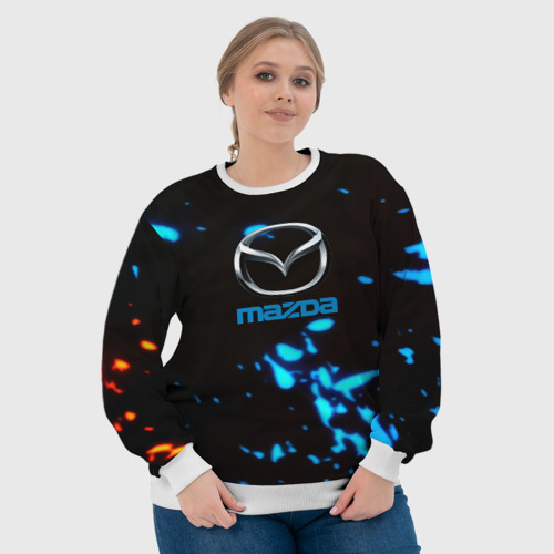 Женский свитшот 3D Mazda sport splash, цвет 3D печать - фото 6