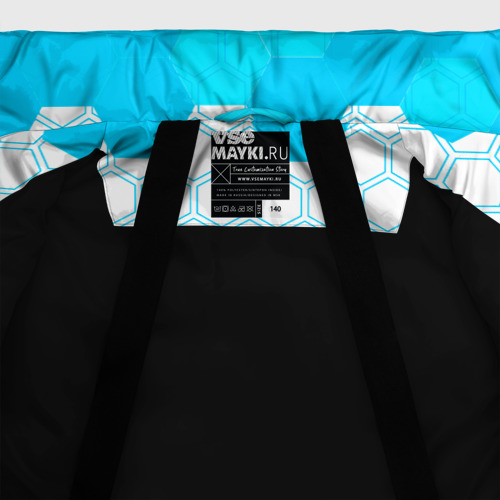 Зимняя куртка для мальчиков 3D с принтом Forza Horizon neon gradient style вертикально, фото #5