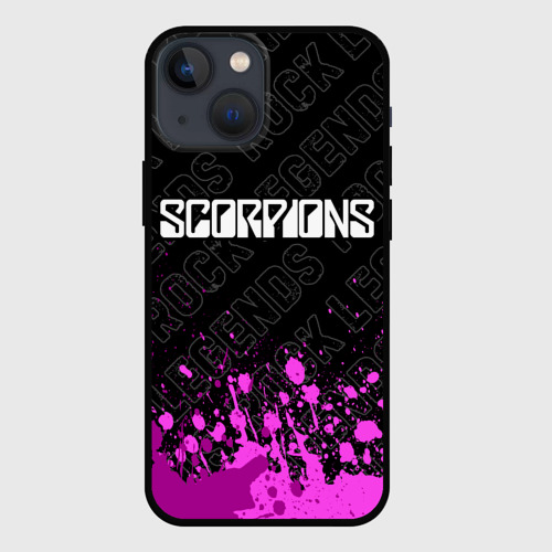 Чехол для iPhone 13 mini Scorpions rock legends посередине
