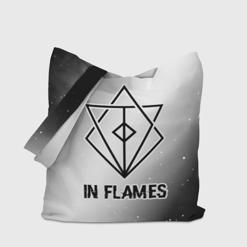 Шоппер 3D In Flames glitch на светлом фоне - фото 4