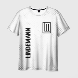 Lindemann glitch на светлом фоне вертикально – Мужская футболка 3D с принтом купить со скидкой в -26%
