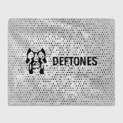 Плед 3D Deftones glitch на светлом фоне по-горизонтали