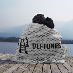 Плед 3D Deftones glitch на светлом фоне по-горизонтали - фото 2