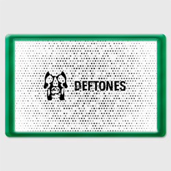 Deftones glitch на светлом фоне по-горизонтали – Магнит 45*70 с принтом купить