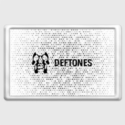 Магнит 45*70 Deftones glitch на светлом фоне по-горизонтали