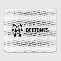 Прямоугольный коврик для мышки Deftones glitch на светлом фоне по-горизонтали