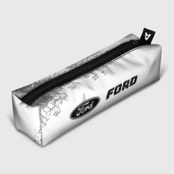 Ford speed на светлом фоне со следами шин по-горизонтали – Пенал школьный 3D с принтом купить
