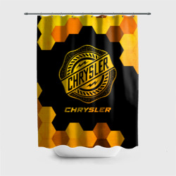 Штора 3D для ванной Chrysler - gold gradient