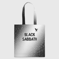 Шоппер 3D Black Sabbath glitch на светлом фоне посередине