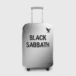 Чехол для чемодана 3D Black Sabbath glitch на светлом фоне посередине