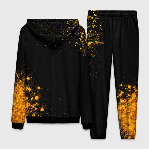 Мужской костюм 3D Five Finger Death Punch - gold gradient вертикально, цвет черный - фото 2