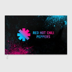 Флаг 3D Red Hot Chili Peppers - neon gradient по-горизонтали