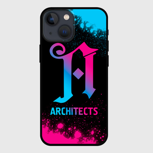 Чехол для iPhone 13 mini Architects - neon gradient