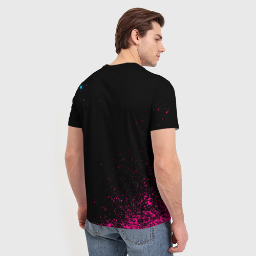 Мужская футболка 3D Twenty One Pilots - neon gradient, цвет 3D печать - фото 4