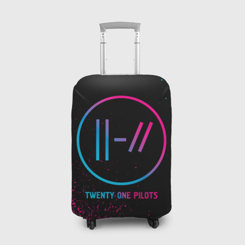 Чехол для чемодана 3D Twenty One Pilots - neon gradient, цвет 3D печать