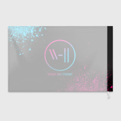 Флаг 3D Twenty One Pilots - neon gradient - фото 2