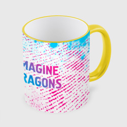 Imagine Dragons neon gradient style по-горизонтали – Кружка с полной запечаткой с принтом купить