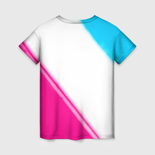 Женская футболка 3D Ramones neon gradient style вертикально, цвет 3D печать - фото 2