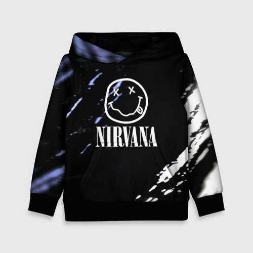 Детская толстовка 3D Nirvana music metal, цвет черный
