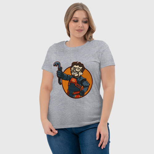 Женская футболка хлопок с принтом Vault freeman, фото #4