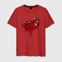 Разбитые чувства – Мужская футболка хлопок с принтом купить со скидкой в -20%