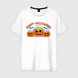 Мужская футболка хлопок Счастья в хэллоуин