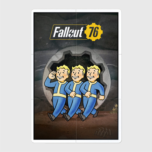 Магнитный плакат 2Х3 Fallaut - vault boys