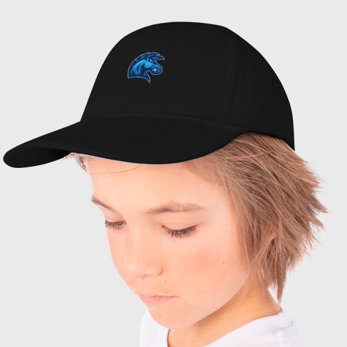 Детская бейсболка Blue horse, цвет черный - фото 3