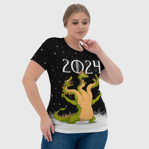 Женская футболка 3D Горыныч 2024, цвет 3D печать - фото 6