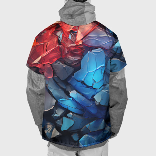 Накидка на куртку 3D Цветные абстрактные камни, цвет 3D печать - фото 2