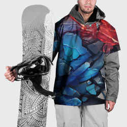 Накидка на куртку 3D Цветные абстрактные камни