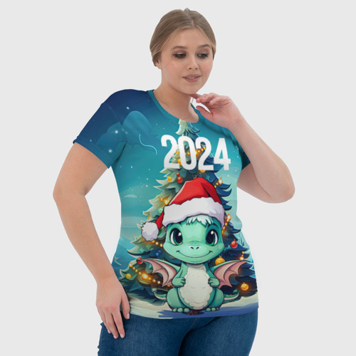 Женская футболка 3D 2024 год  дракона, цвет 3D печать - фото 6